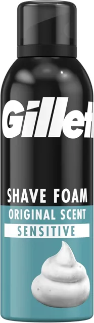 Gillette Classic Sensitive pěna na holení pro muže 200 ml