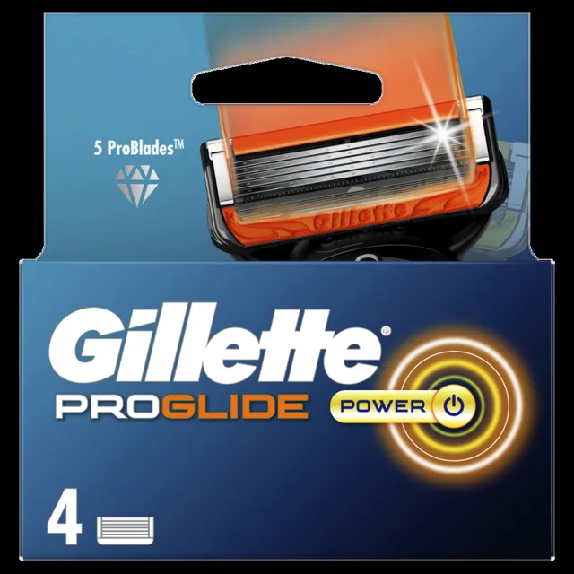 GILLETTE Fusion ProGlide Power náhradní hlavice pro muže 4 ks