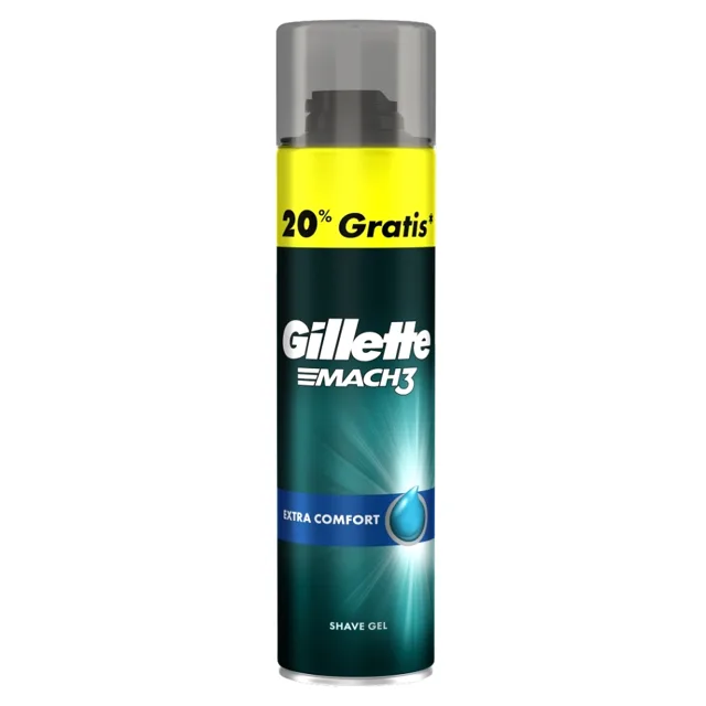 GILLETTE Mach3 Extra Comfort Gel na holení 200 ml + 40 ml