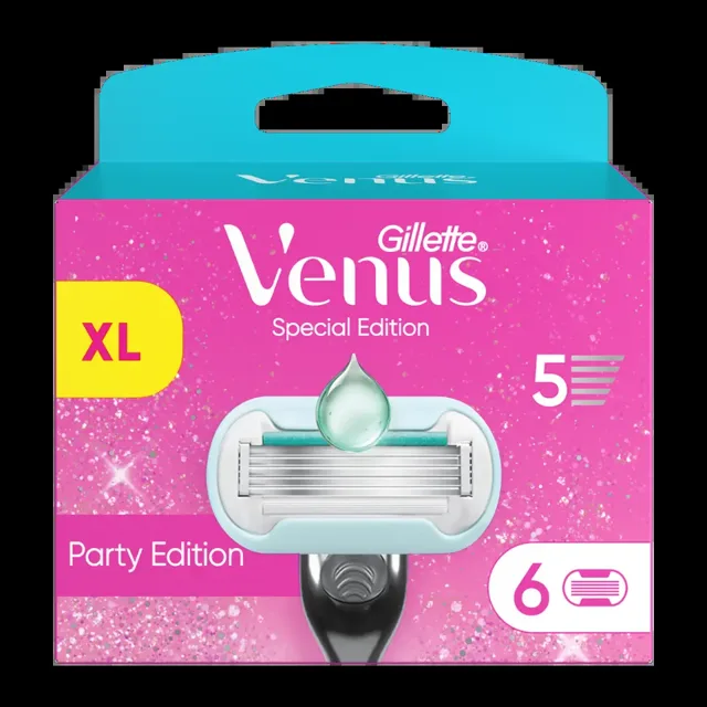 Gillette Náhradní holicí hlavice Venus Party Edition XL 6 ks