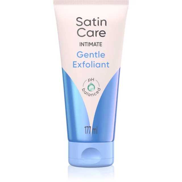 Gillette Satin Care Intimate jemný peeling pro úpravu linie bikin 177 ml