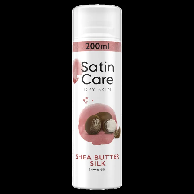 GILLETTE Satin Care Shea Butter Silk Gel na holení 200 ml