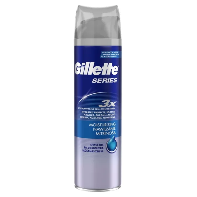 GILLETTE Series Moisturizing Gel na holení 200 ml