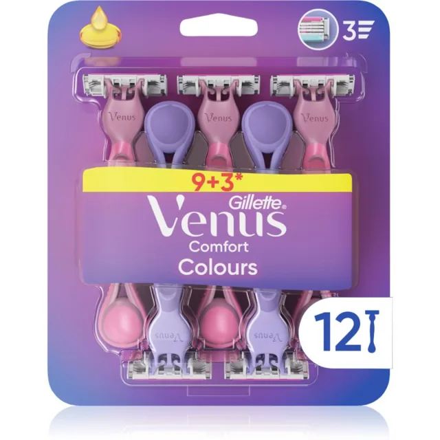Gillette Venus Comfort Colours jednorázová holítka 12 ks