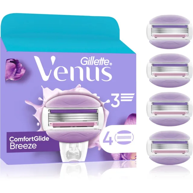 Gillette Venus Comfortglide Breeze náhradní břity 4 ks
