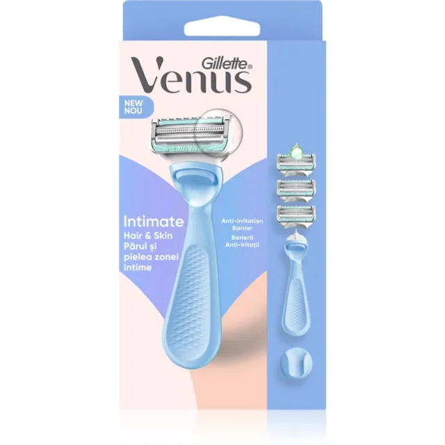 Gillette Venus Intimate dámský holicí strojek pro úpravu linie bikin + náhradní břity 3 ks
