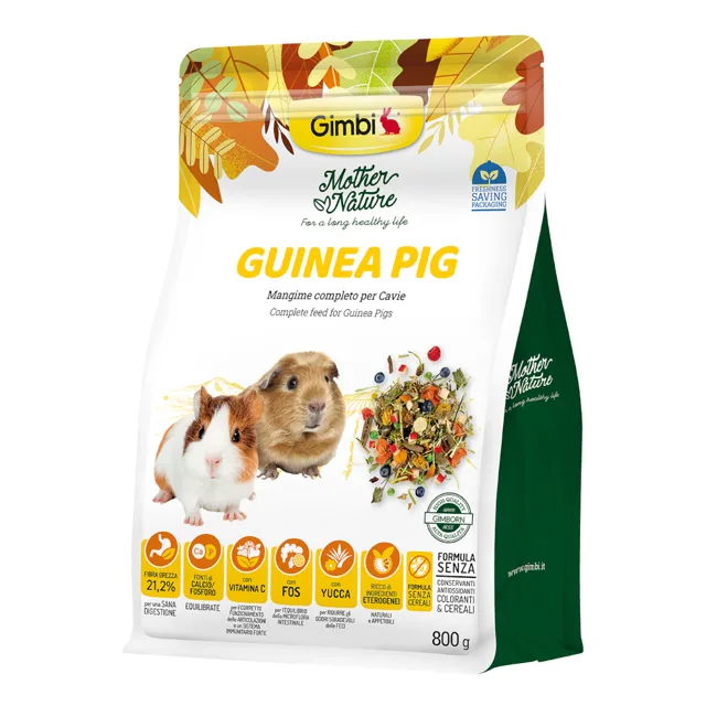 Gimbi Mother Nature granule pro morčata - 800 g