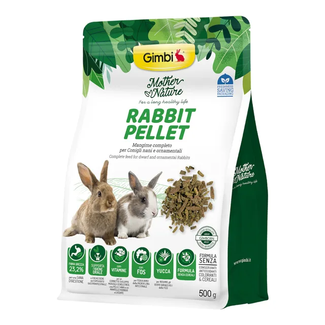 Gimbi Mother Nature pelety pro králíky - 500 g