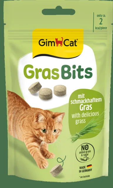 Gimcat Gras Bits tablety s kočičí trávou 40g