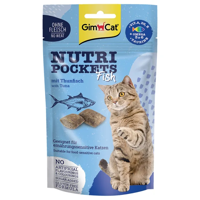 GimCat Nutri Pockets Fish - s lososem (60 g)