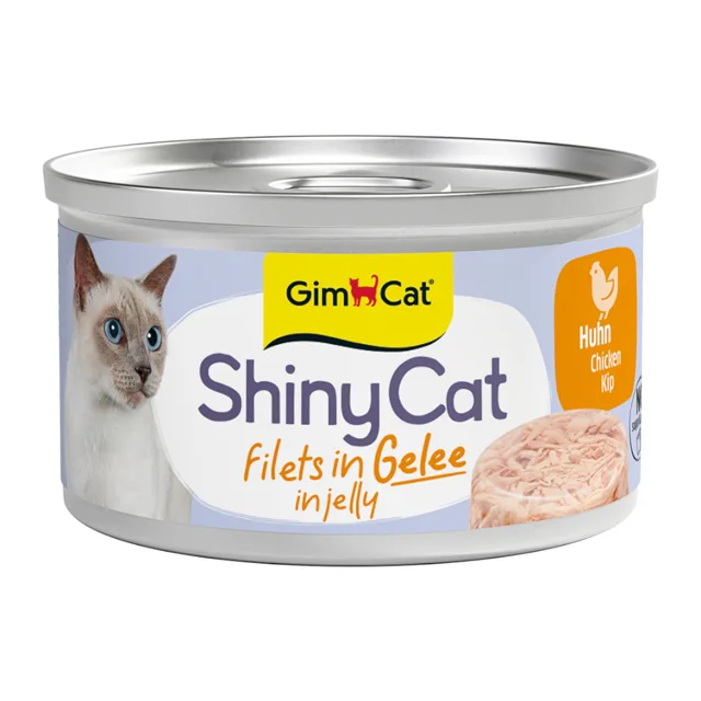 GimCat ShinyCat Filet v želé 24 x 70 g - výhodné balení - Kuře