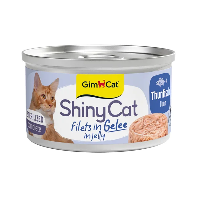 GimCat ShinyCat Sterilized Gelee 24 x 70 g - tuňák