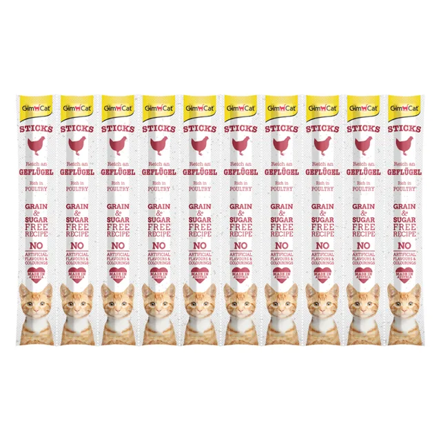 GimCat Sticks - drůbeží (30 kusů)