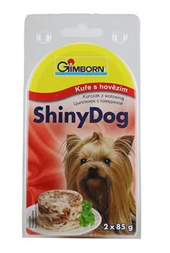 Gimdog Konz. Shinydog Kuře/hovězí 2x85g