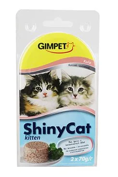 Gimpet Kočka Konz. Shinycat  Junior Kuře 2x70g