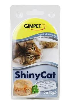 Gimpet Kočka Konz. Shinycat  Tuňák/krevety 2x70g