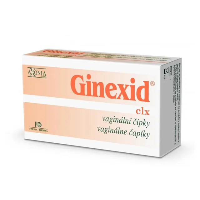 GINEXID Vaginální čípky 10 kusů