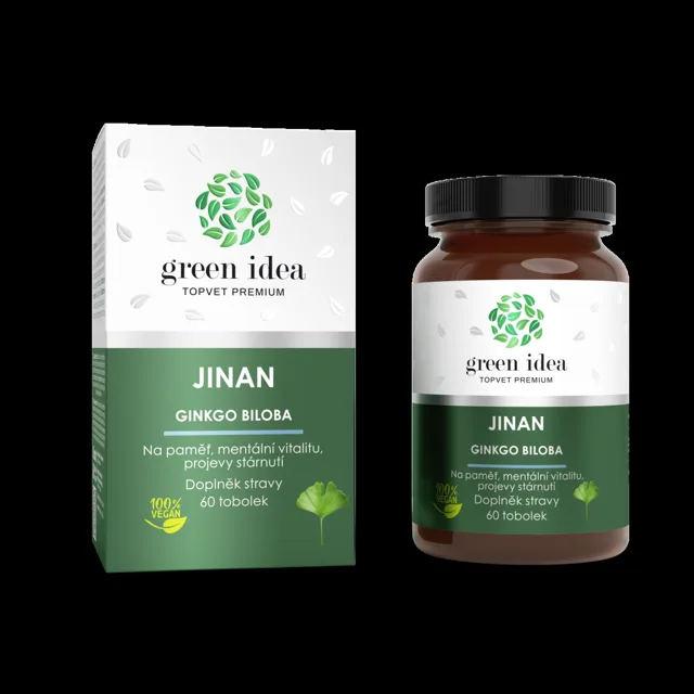 Ginkgo biloba - bylinný extrakt - 60 kapslí - Green idea