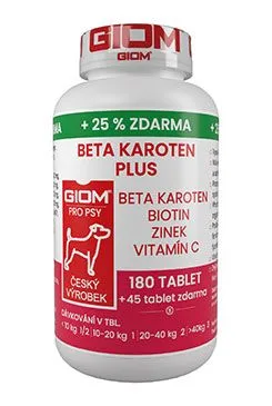 Giom S Pes Beta-karoten Plus 180 Tbl 25% Zdarma