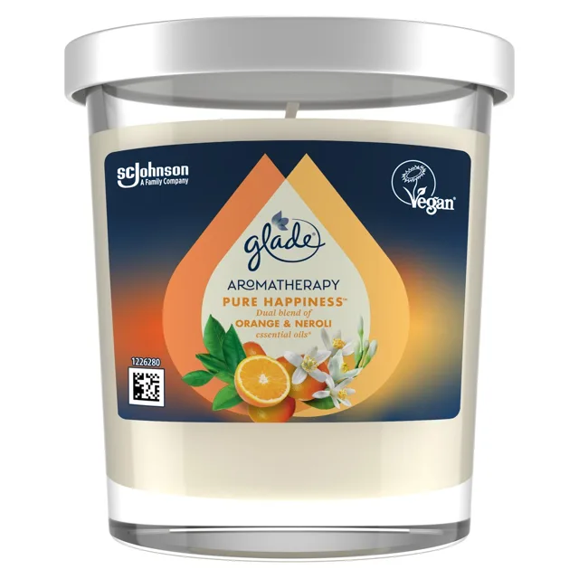 Glade Aromaterapeutická svíčka Pure Happiness Aromatherapy Candle 170 g