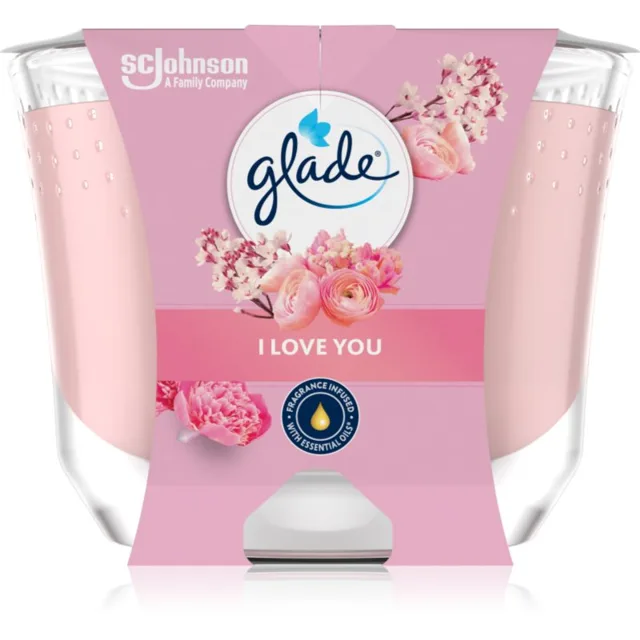 GLADE I Love You vonná svíčka 204 g