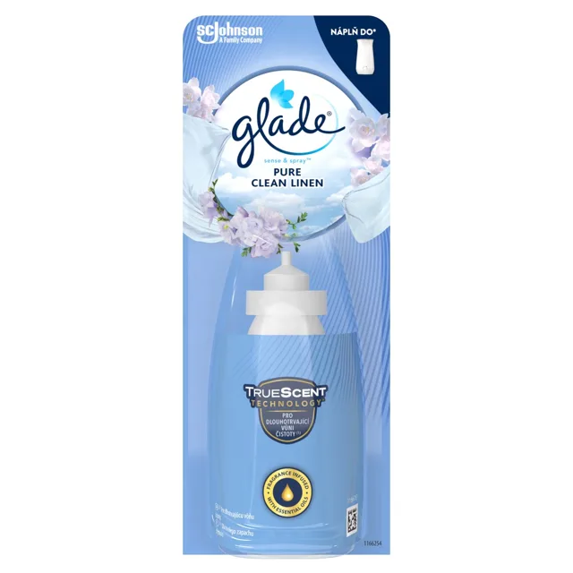 Glade Náplň do osvěžovače vzduchu Sense & Spray Pure Clean Linen 18 ml