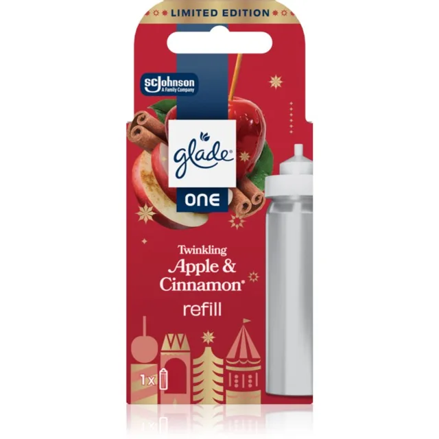 GLADE ONE Twinkling Apple & Cinnamon náhradní náplň do osvěžovače vzduchu 10 ml