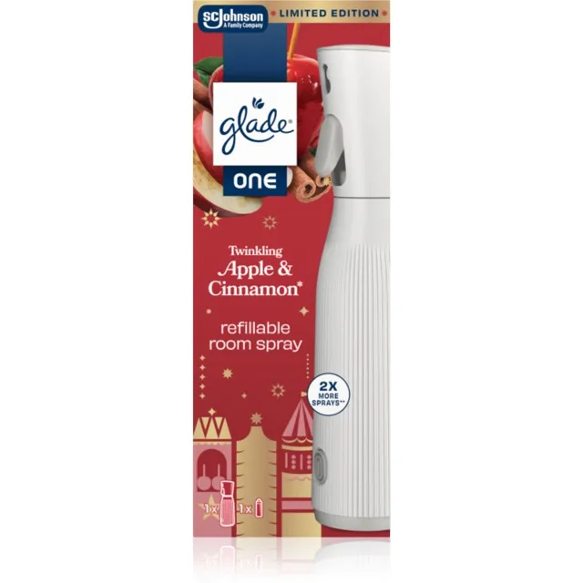 GLADE ONE Twinkling Apple & Cinnamon osvěžovač vzduchu plnitelný 10 ml