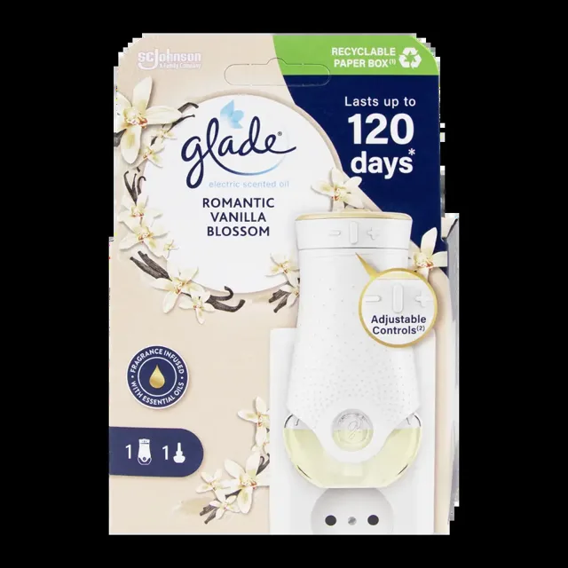 Glade Osvěžovač vzduchu elektrický tekutý Electric Scented Oil Romantic Vanilla Blossom 20 ml