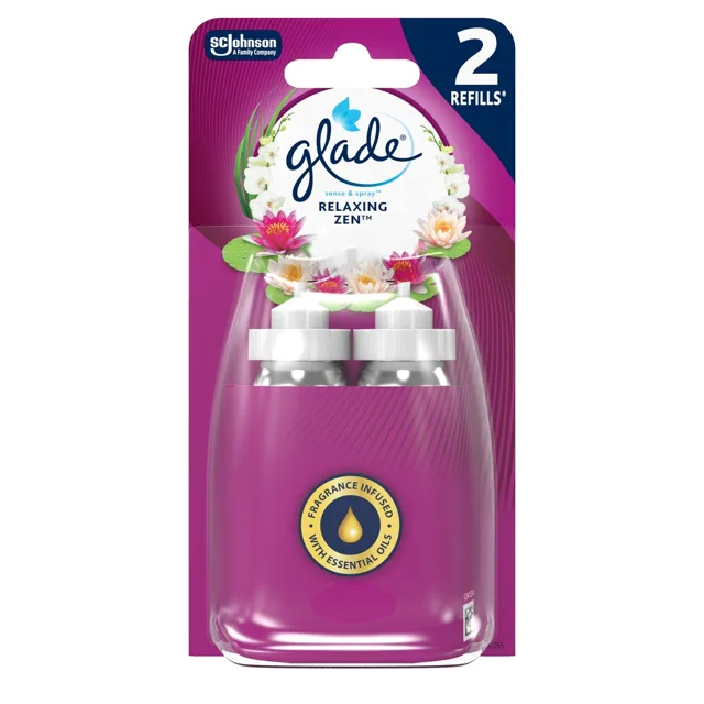 Glade Sada náplní do osvěžovače vzduchu Sense & Spray Relaxing Zen 2 x 18 ml