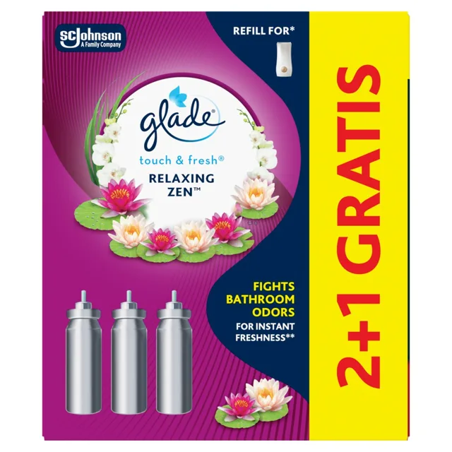 Glade Sada náplní do osvěžovače vzduchu Touch & Fresh Relaxing Zen 2+1