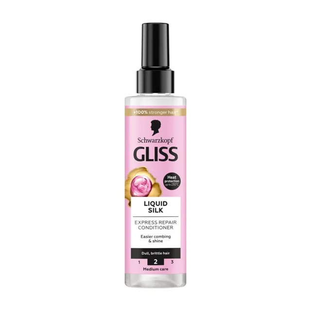 Gliss Liquid Silk regenerační expres kondicionér na vlasy 200 ml