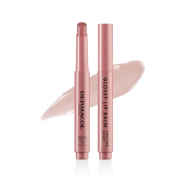 Glossy Lip Balm balzám na rty v tyčince 01 vanilla Dermacol - Oficiální e-shop Dermacol