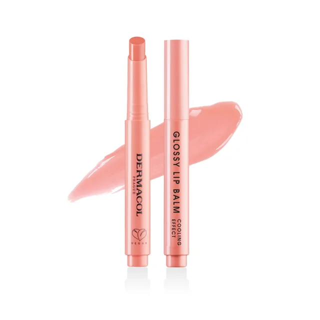 Glossy Lip Balm balzám na rty v tyčince 03 peach Dermacol - Oficiální e-shop Dermacol