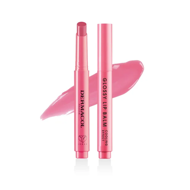 Glossy Lip Balm balzám na rty v tyčince 04 lychee Dermacol - Oficiální e-shop Dermacol