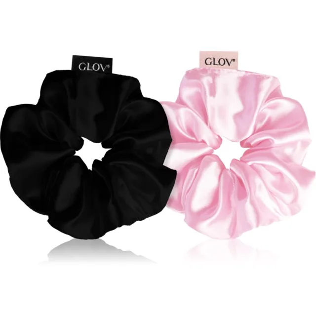 GLOV Scrunchies S gumičky do vlasů Pink/Black 2 ks