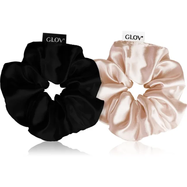 GLOV Scrunchies S gumičky do vlasů Sparkling Wine/Black 2 ks