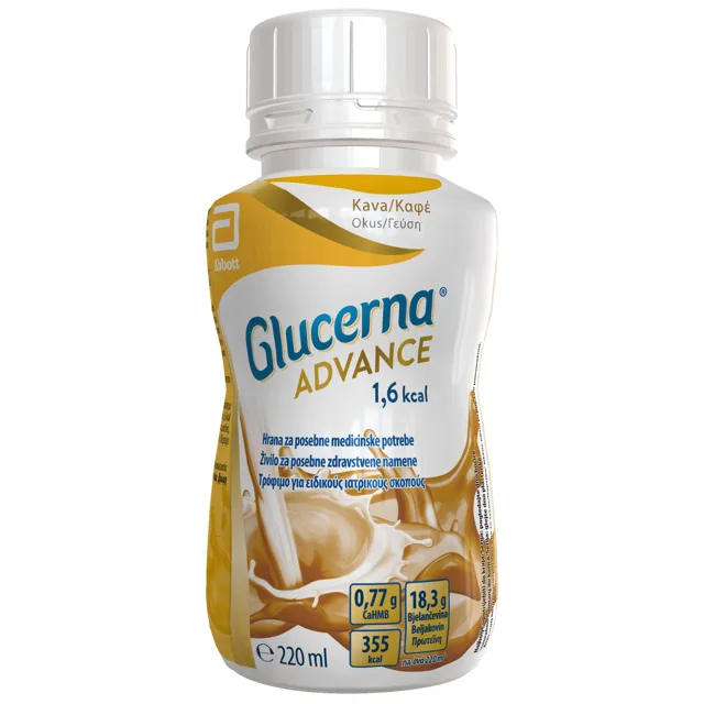 Glucerna Advance 1.6kcal kávová příchuť 4x220ml