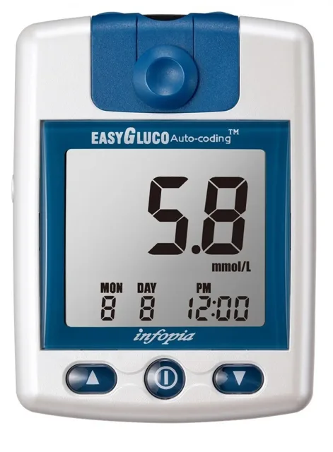 Glukometr EasyGluco 25ks testovacích proužků+25 lancet