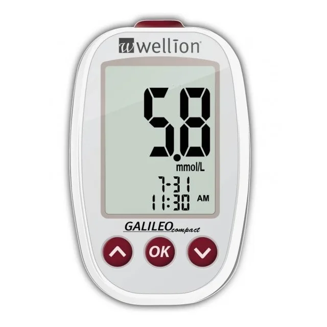 Glukometr Wellion Galileo Compact inzulínový režim, kompletní set