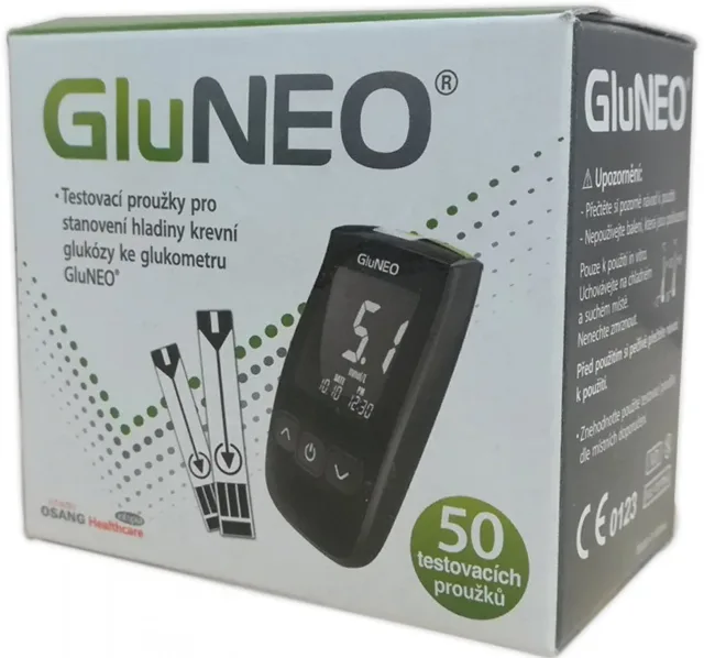 GluNeo proužky diagnostické ke glukometru Gluneo 50 ks