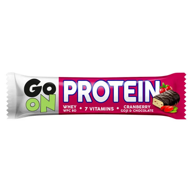 GO ON Proteinová tyčinka brusinka a goji 50 g