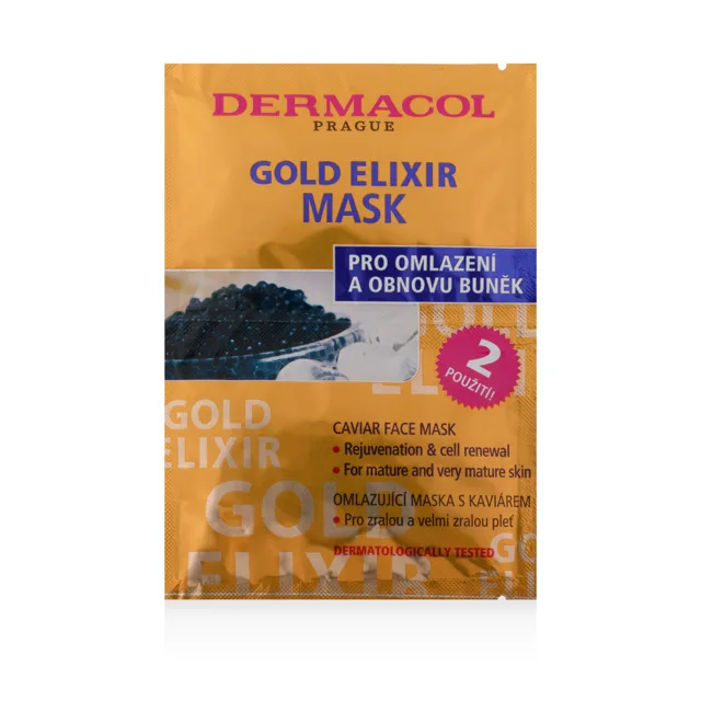 Gold Elixir omlazující maska s kaviárem Dermacol - Oficiální e-shop Dermacol