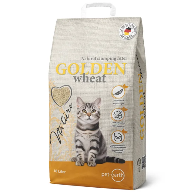 Golden Nature Wheat pšeničná podestýlka - 18 l