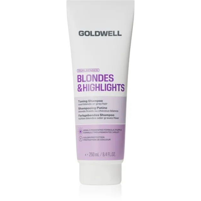 Goldwell Dualsenses Blondes & Highlights Toning Shampoo fialový tónovací šampon 250 ml