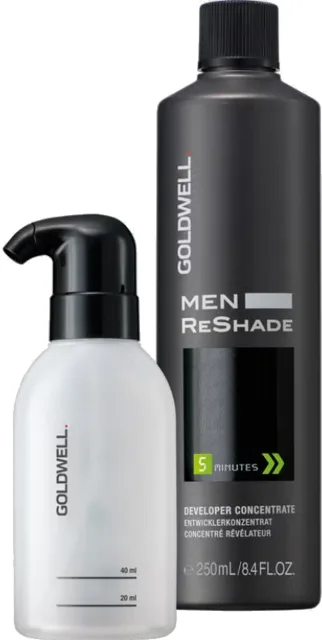 Goldwell Sada pro tónování šedin u mužů Goldwell (Men ReShade Developer Concentrate & Applicator Set) 250 ml