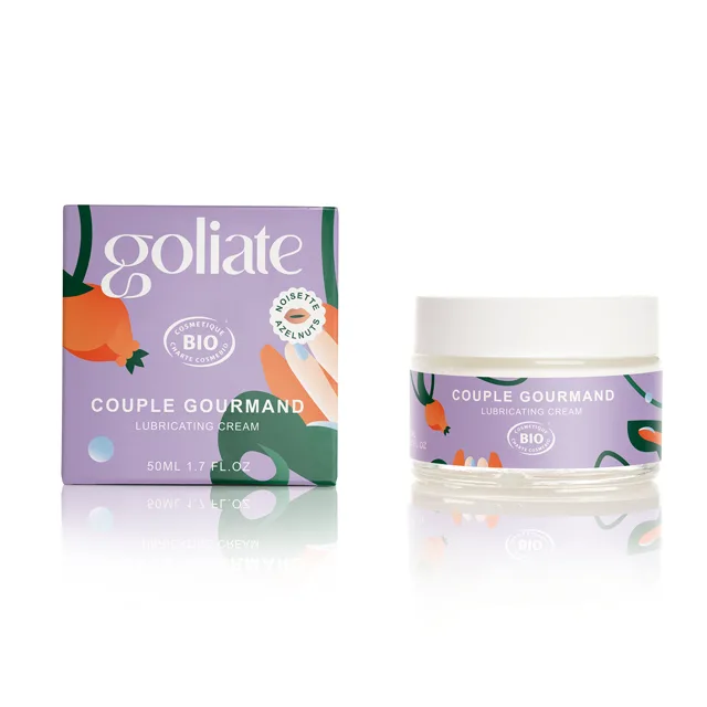 Goliate Jedlý masážní a lubrikační krém 2v1 BIO Kokos (Lubricating Cream) 50 ml