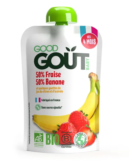 Good Gout BIO Jahoda s banánem kapsička 120 g