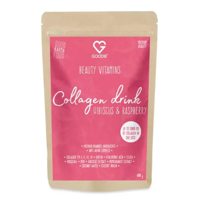 Goodie Kolagen drink Beauty vitamins - Hibiscus-Raspberry 400 g