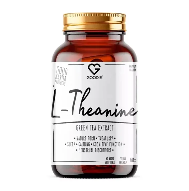 Goodie L-Theanine - prémiový extrakt ze zeleného čaje - Theapure® 60 kapslí